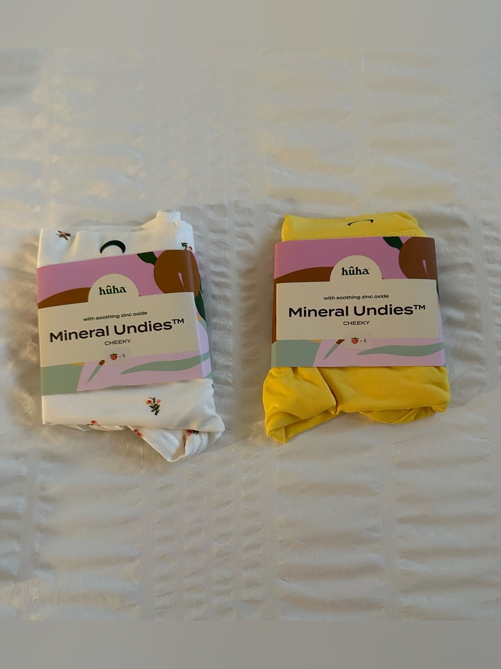 Mineral Undies™ Cheeky - All Star Yellow and Morning Rose White - Small